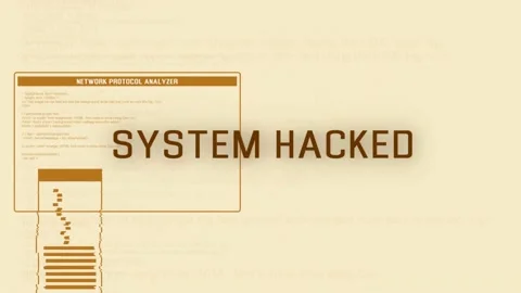 System Hacked Warning Animation. Detected Device Infected With A Virus. Stock Footage 219804017