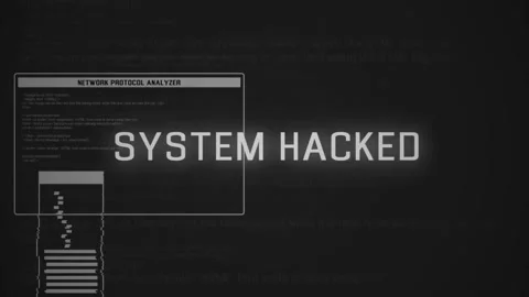 System Hacked Warning Animation. Detected Device Infected With A Virus. Stock Footage 219804945