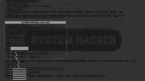 System Hacked Warning Animation. Detected Device Infected With A Virus. Stock Footage 219804956