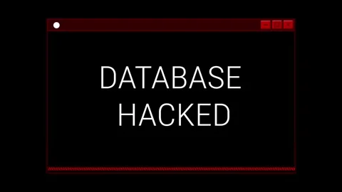 System hacking error Alert message. Background with code Red background. Virus Stock Footage 247166005