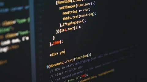 System hacking with HTML code Stock Footage 145320102