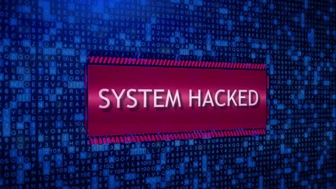 System hacking message Background code background virus warning. Malware Stock Footage 247115668