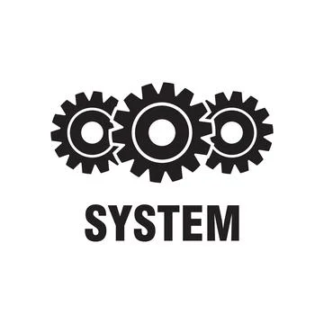 System icon vector Illustrazione stock