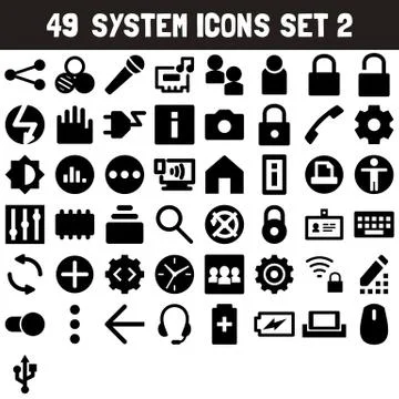 System Icons Set No.2 Stock Illustration