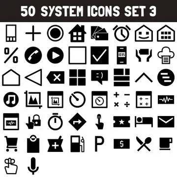 System Icons Set No.3 Stock Illustration
