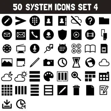 System Icons Set No.4 Stock Illustration