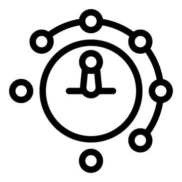 System integrating external data through api interface with central processor イラスト素材