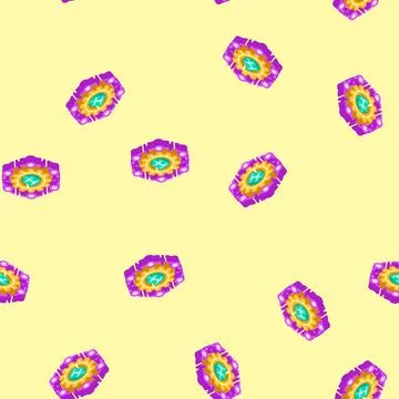 System integration business process isometric icon seamless pattern Stock Illustration