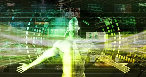 System Integration with Digital Platform Network Technology Stock Footage 143623154