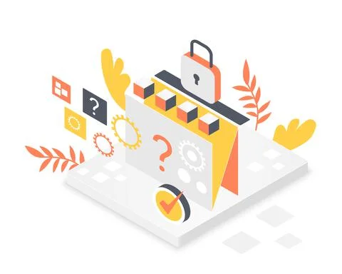 System integration of generating best right solution Stock Illustration