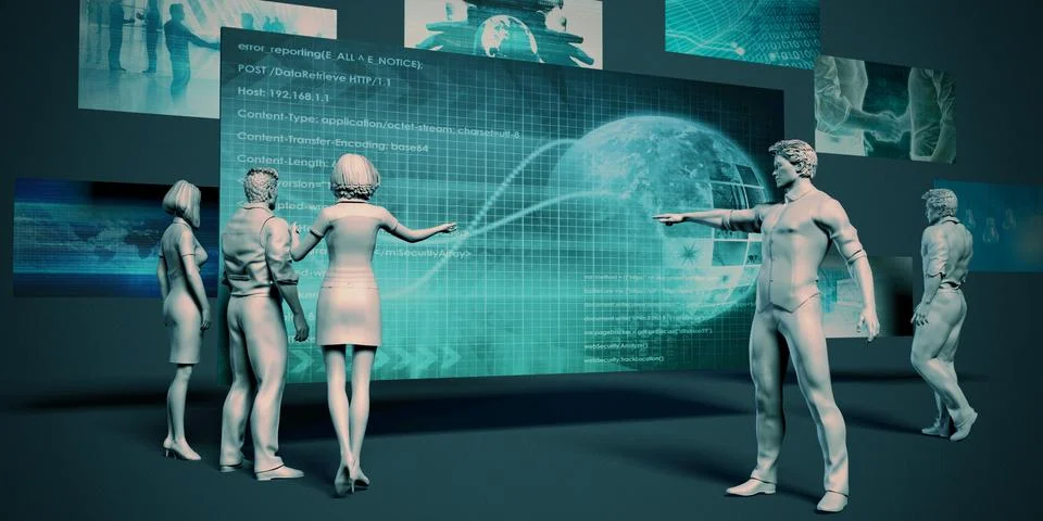 System Integration Stock Illustration