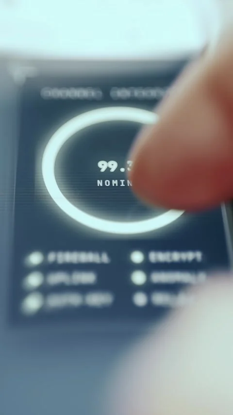 System Integrity Nominal Status Gauge Stock Footage 337001648