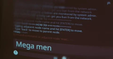 System interface with a warning about network monitoring Stock Footage 321765527