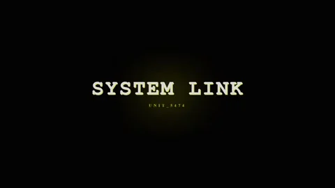 System Link Text Animation - Digital Connection and Technology Concept Stock Footage 331568433