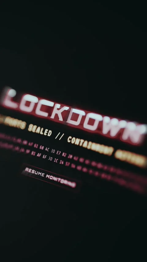 System Lockdown Enabled Macro Close Up Stock Footage 336370238