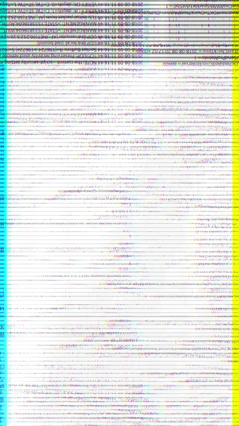 System log interface VPN connection code, command lines, authentication status Stock Footage 333909458