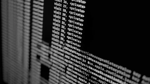 System Log Running in Console Stock-Footage 158864160