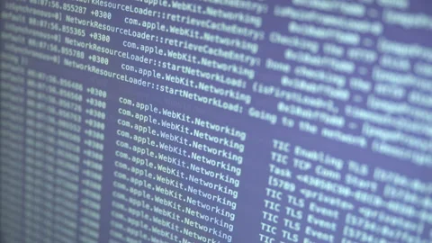 System Log Running in Console Stock-Footage 167190675