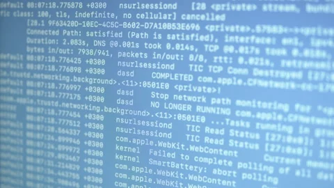 System Log Running in Console 動画素材 167191120