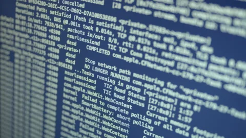 System Log Running in Console 動画素材 167193512