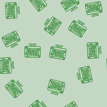 System maintenance analyst line vector seamless pattern 스톡 일러스트