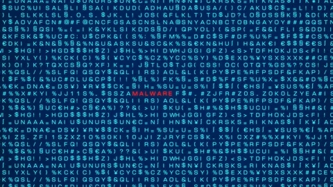 System malware, computer warning sign. Stock Footage 316599357