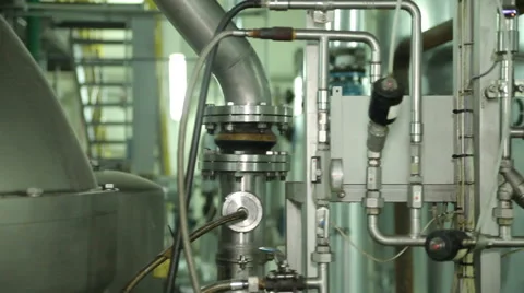 The System in Manufacturing Metal Pipe Video stock 54412975