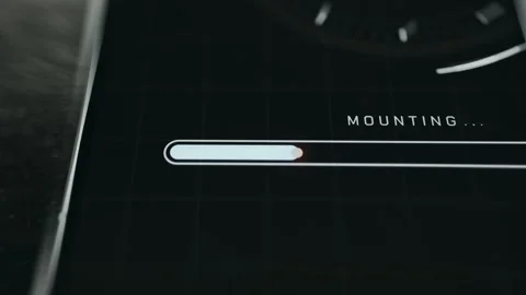 System Mounting Progress - Tech Dashboard Detail Stock Footage 336407277