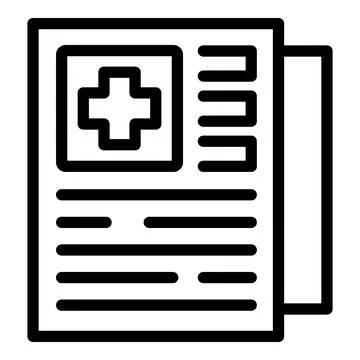 System occupation icon outline vector. Text paper recognition Illustrazione stock