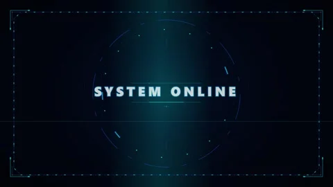 System online hud interface animation: futuristic digital technology overla.. Stock Footage 337562527