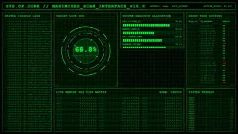 System Operations Core Scan Interface Terminal. Видео 346711450