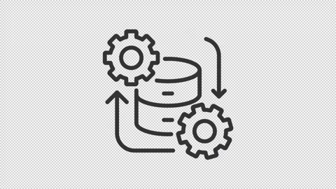 System optimization and development line animation Stock Footage 337776415