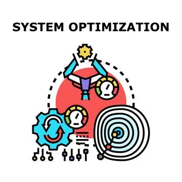 System optimization process for efficiency and performance 库存插图