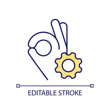 System optimization RGB color icon 库存插图