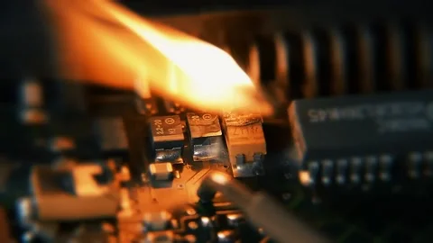 System overheating footage. Stock Footage 168672841