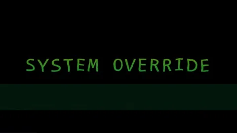 System Override Hacker Command Glitch Animation Stock Footage 330053686