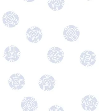 System padlock glyph seamless pattern Stockillustratie