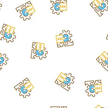 System padlock vector seamless pattern Stock Illustration