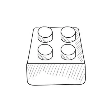 System part sketch icon Stock Illustration
