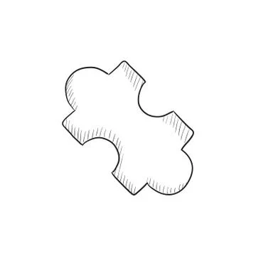 System part sketch icon Illustrazione stock