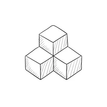 System part sketch icon Illustrazione stock
