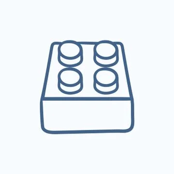 System part sketch icon Stock Illustration
