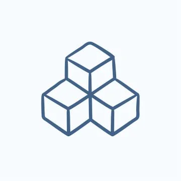 System part sketch icon Illustrazione stock