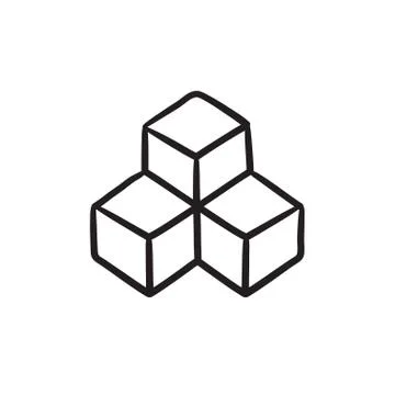 System part sketch icon Stock Illustration