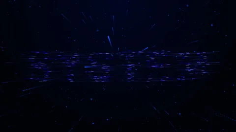 System Particle Digital Data Analysis Big Data, High Tech Blockchain Data Video stock 346802925