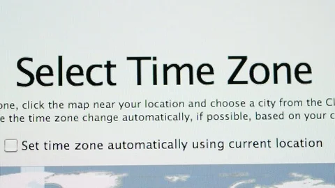 System preference icons on Apple MacOS on iMac computers Stock Footage 103878092