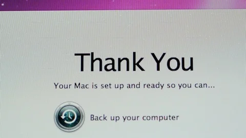 System preference icons on Apple MacOS X on iMac computers Stock Footage 103878125