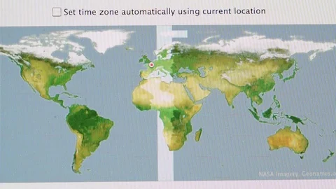 System preference icons on Apple MacOS on iMac computers Stock Footage 103878204