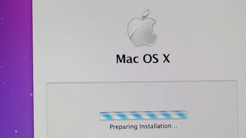 System preference icons on Apple MacOS on iMac computers Stock Footage 107783540