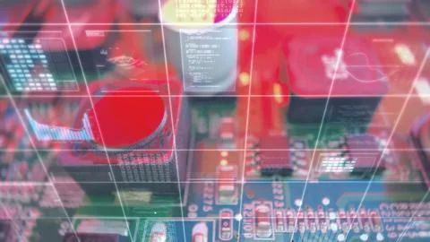 System Red Alert For Hacking Attack And Big Data Was Stolen Stock-Fotos